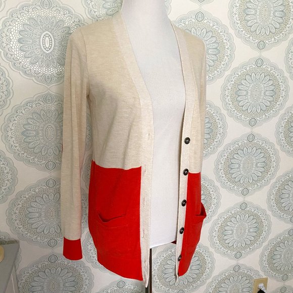 Poof! Sweaters - Button Down Sweater w/ Heart Detail